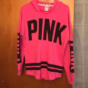 Pink lightweight pullover